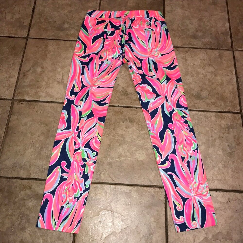 Lilly Pulitzer Kelly Skinny Ankle Pants Banana Flambé NWT - Picture 13 of 13